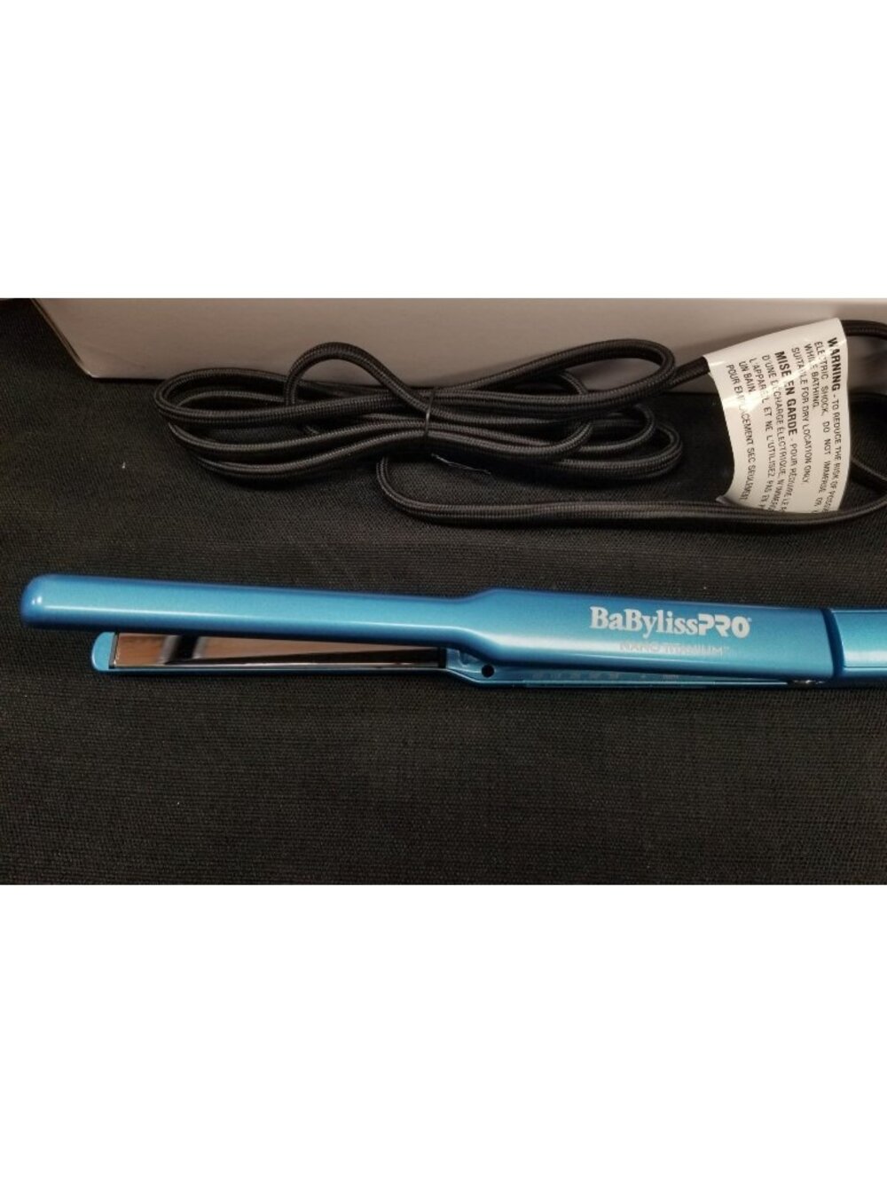 BaBylissPRO Nano Titanium 1/2'' Ultra Sleek Straightening Iron Blue NEW NO BOX!
